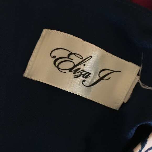 Classy Blue Floral Belted Retro Maxi Dress - Picture 10 of 16